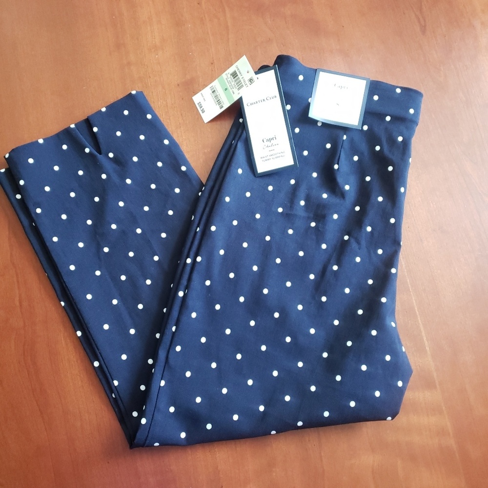 NWT Charter Club Capri Pants Women's 8